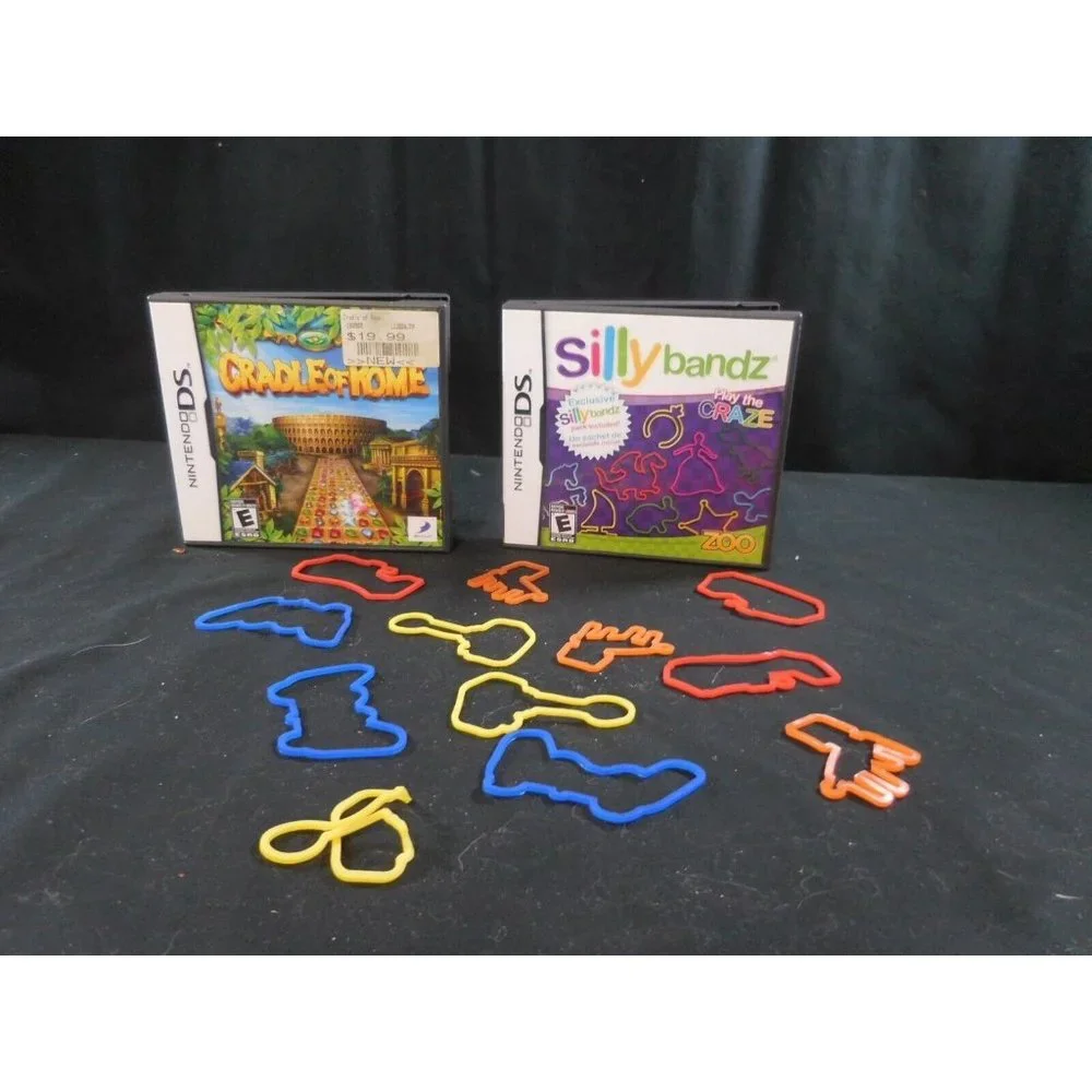Nintendo DS Silly Bandz Action Game + Cradle of Rome Game Tested Work